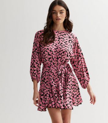 Pink black hot sale dresses new look