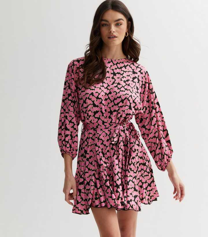 strapless open back dress Heart to Heart Strapless Sequin Mini Dress Pink
