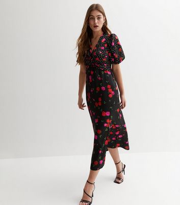 New look clearance red floral dress