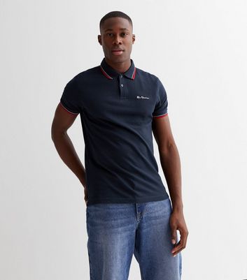 Ben Sherman Navy Pocket Logo Polo Shirt New Look