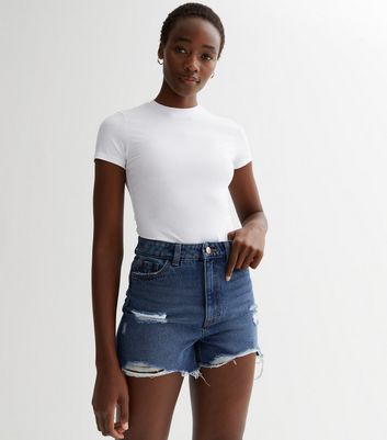 XL Youthful Womens Denim Boxer Denim Mom Shorts With Ripped Design For  Office And Chic Work Wear From Shengnvguo, $14.32 | DHgate.Com