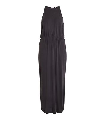 Long black discount sleeveless maxi dress