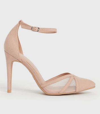 New look hotsell pink sandal heels