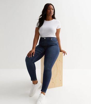 Frem tvilling Anvendelse Vero Moda Curve Bright Blue High Waist Skinny Jeans | New Look