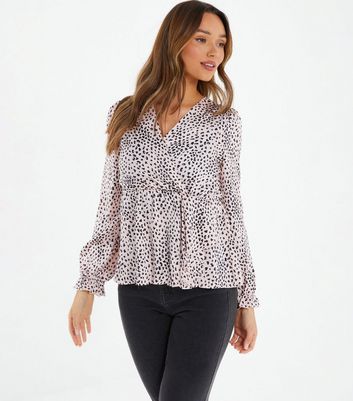 Quiz leopard sale print peplum top