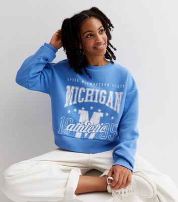 Michigan state shop cropped sweatshirt