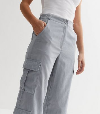 Pale Blue Cargo Pants