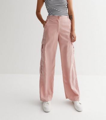 Buy Instafab Plus Mens Nude Pink Cargo Trousers Online