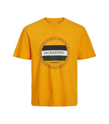 Jack & Jones Junior Yellow Circle Logo T-Shirt New Look