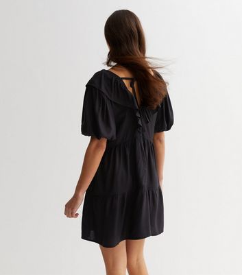 Plt black frill dress sale