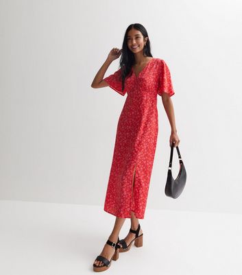 Ditsy store midi dress