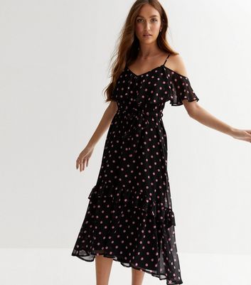 Cold shoulder cheap midi summer dresses