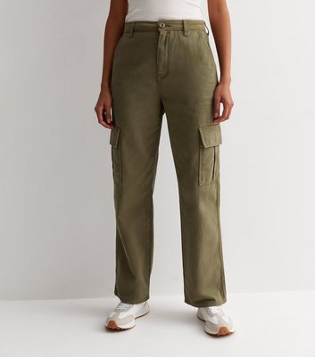 Olive Slim Fit Cargo Trousers | New Look
