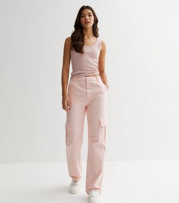 ASOS DESIGN oversized utility combat trouser in bright pink  ASOS