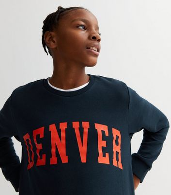 Name It Bright Blue Denver Logo Sweatshirt