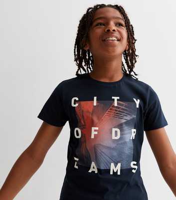 Name It Navy City of Dreams Logo T-Shirt