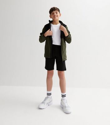 Boys black deals jogger shorts