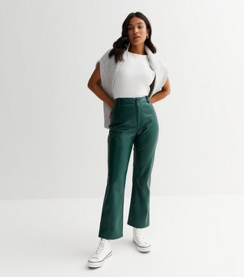Petite Grey Contrast Waistband Trousers | New Look