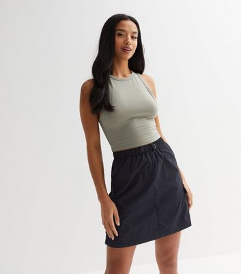 Cargo mini skirt outlet black