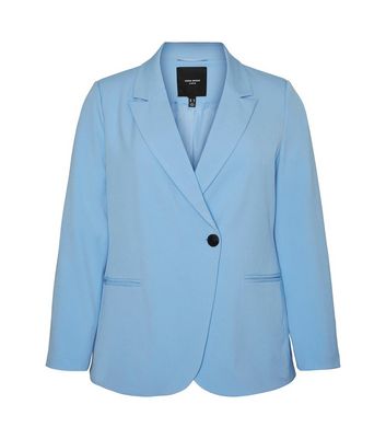 Light blue shop long blazer