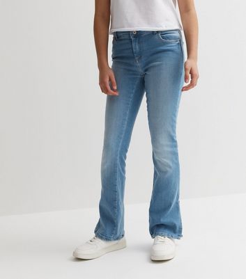 Split hem hot sale bootcut jeans