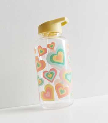 Multicoloured Heart 1 Litre Water Bottle