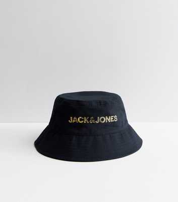 Jack & Jones Navy Logo Bucket Hat