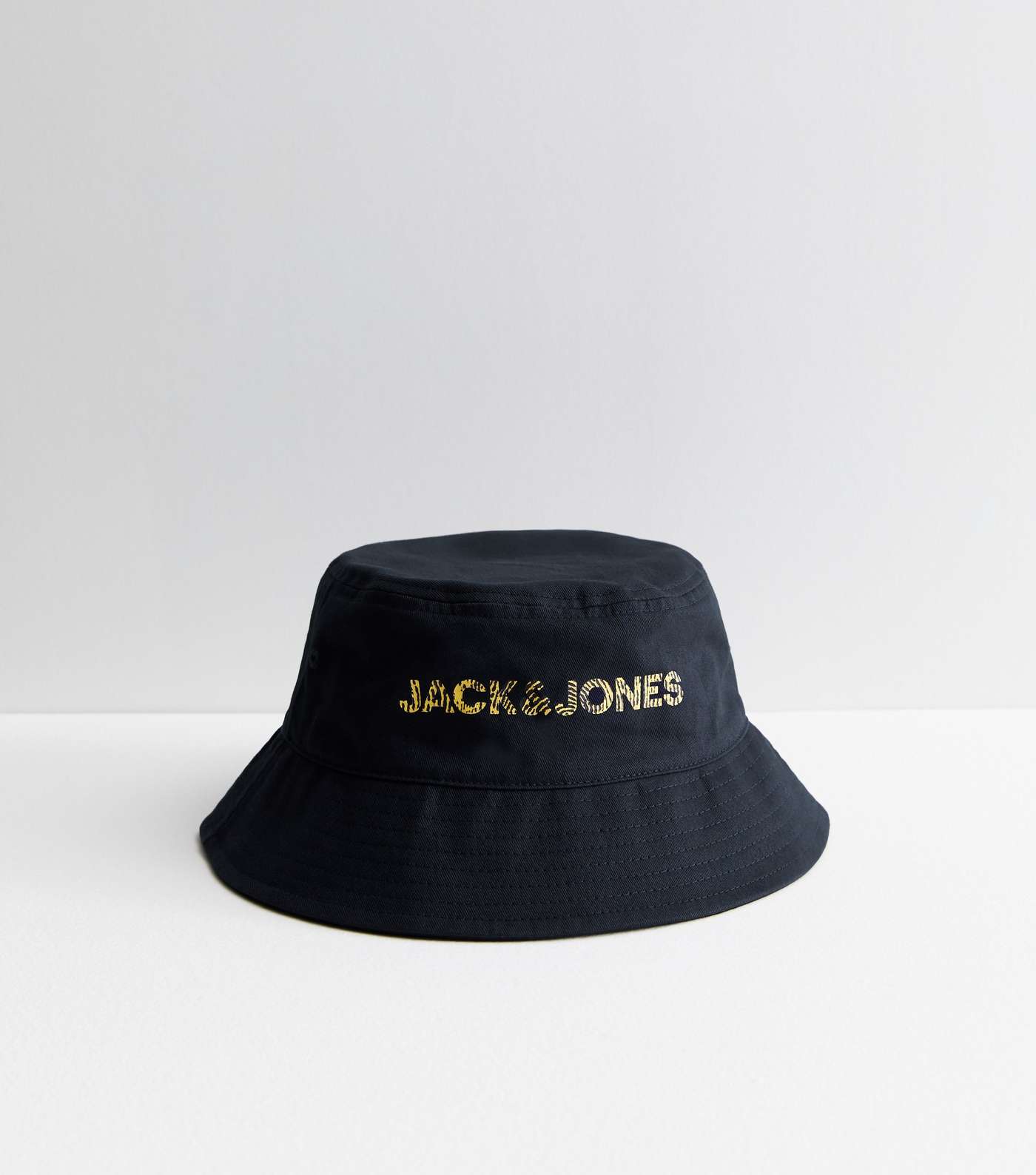 Jack & Jones Navy Logo Bucket Hat Image 2