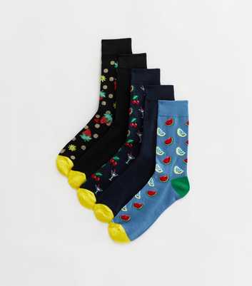 Jack & Jones 5 Pack Multicoloured Fruit Socks