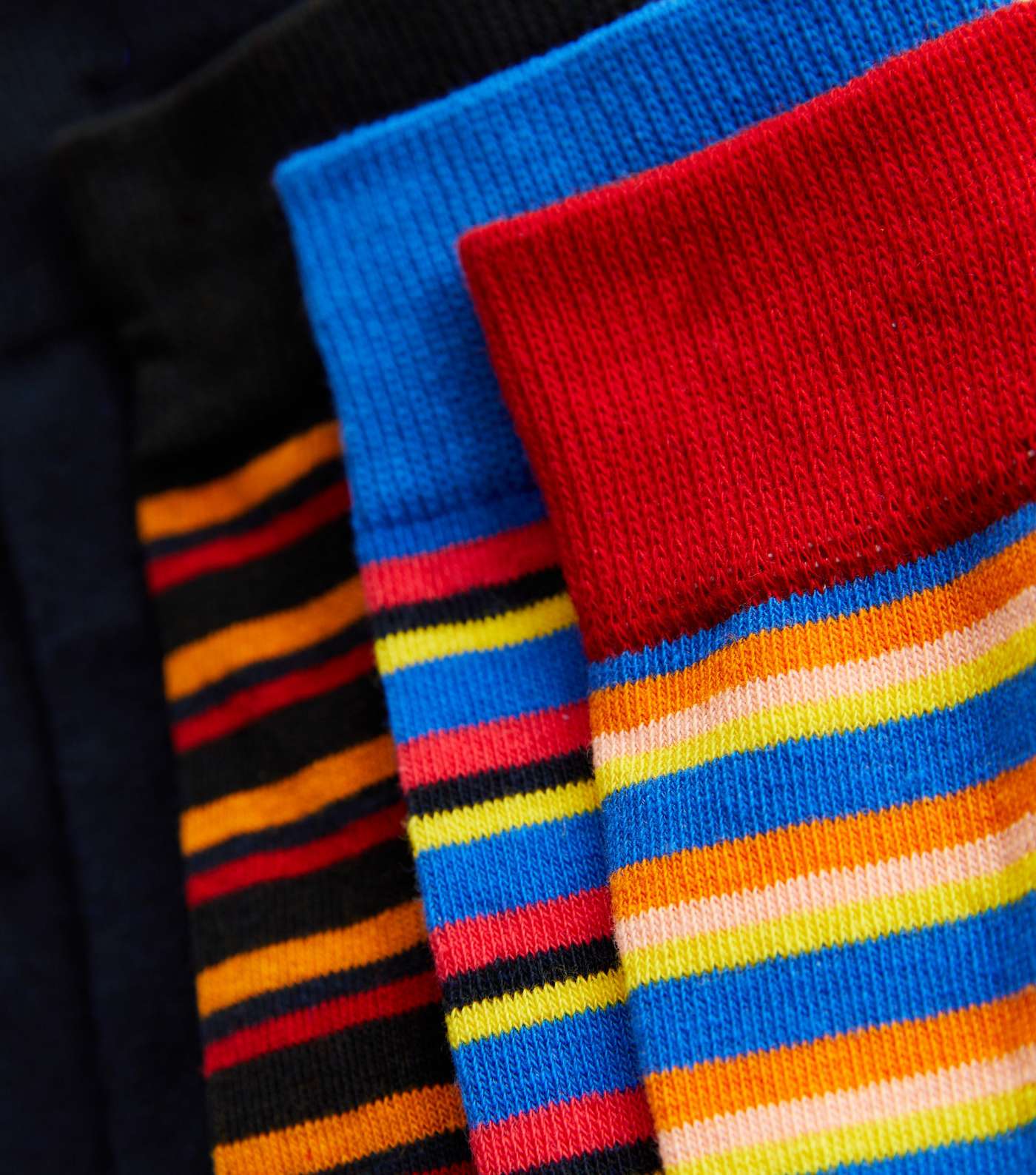 Jack & Jones 5 Pack Multicoloured Stripe Socks Image 2