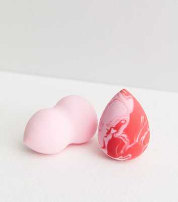 2 Pack Pink Marble Beauty Sponges