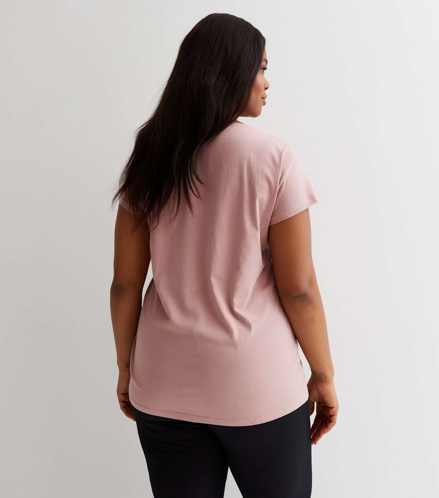 Curves Pink Zebra Print Lamour Logo T-Shirt Image 4