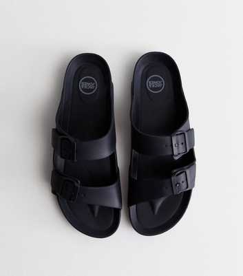 Jack & Jones Dark Grey Double Strap Sandals