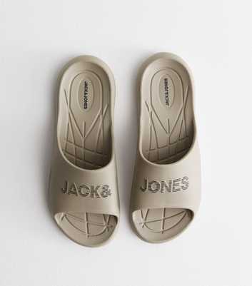 Jack & Jones Stone Moulded Logo Sliders