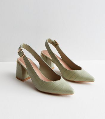 Women's Olive Green Stiletto Heels Suede Pointy Toe Pumps Shoes|FSJshoes