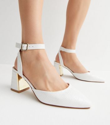 White block mid on sale heels