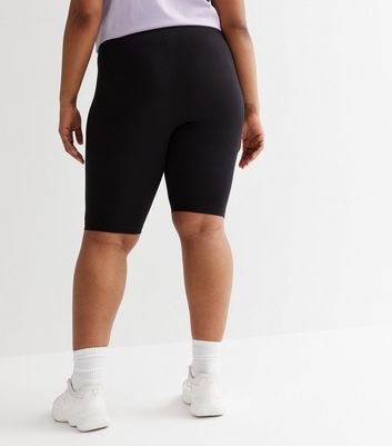 High waisted cycling hot sale shorts plus size