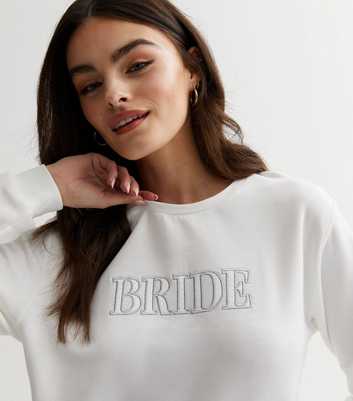 White Jersey Bride Logo Pyjama Sweatshirt