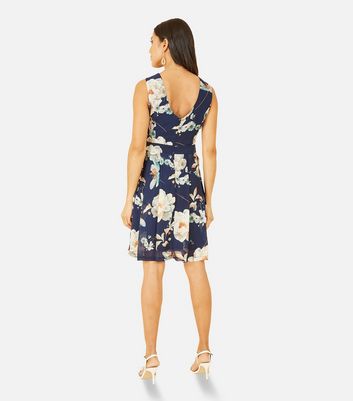 Mela navy floral dress sale