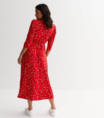 Mid sleeve midi dress sale