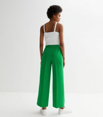 Green Wide Leg Pants(W992) – The Style Bar Boutique