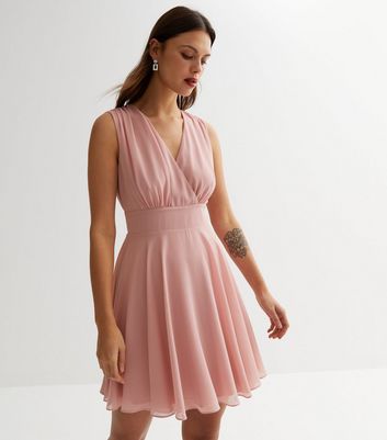 Chiffon flow 2024 skater dress