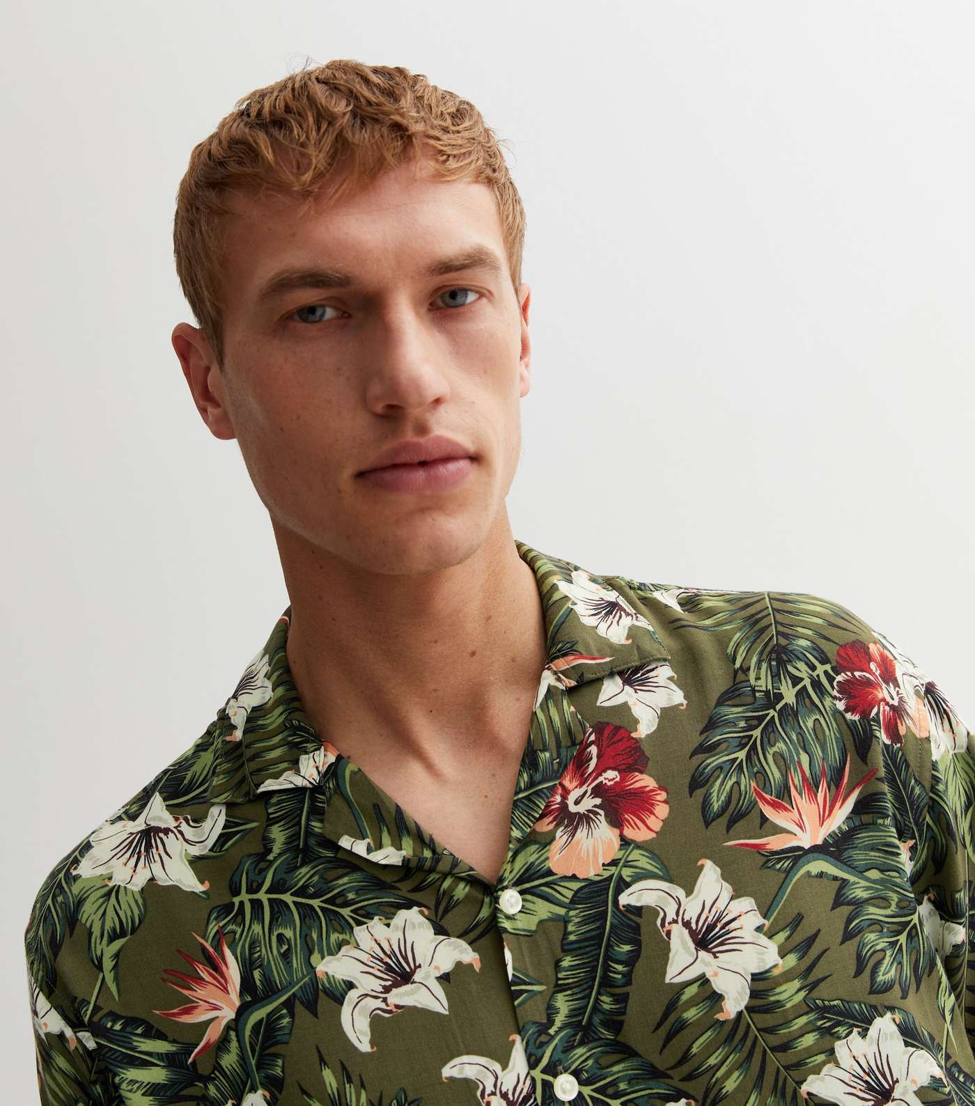 Jack & Jones Tropical Floral Short Sleeve Shirt Image 3
