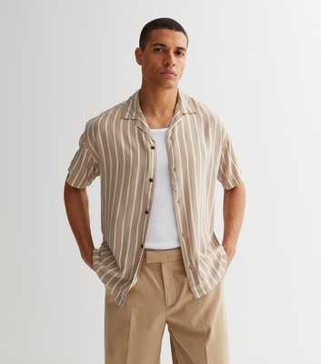 Jack & Jones Stone Stripe Short Sleeve Shirt