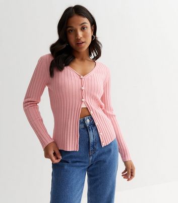 New look cheap ribbed cardigan