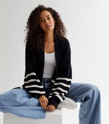 New look on sale black boyfriend cardigan