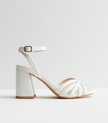 New look hotsell white high heels