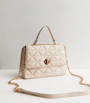 Cream outlet quilted bag