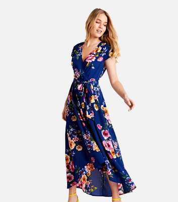 Mela Blue Floral Midi Dress
