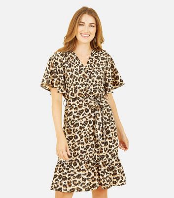 Mela leopard shop print dress